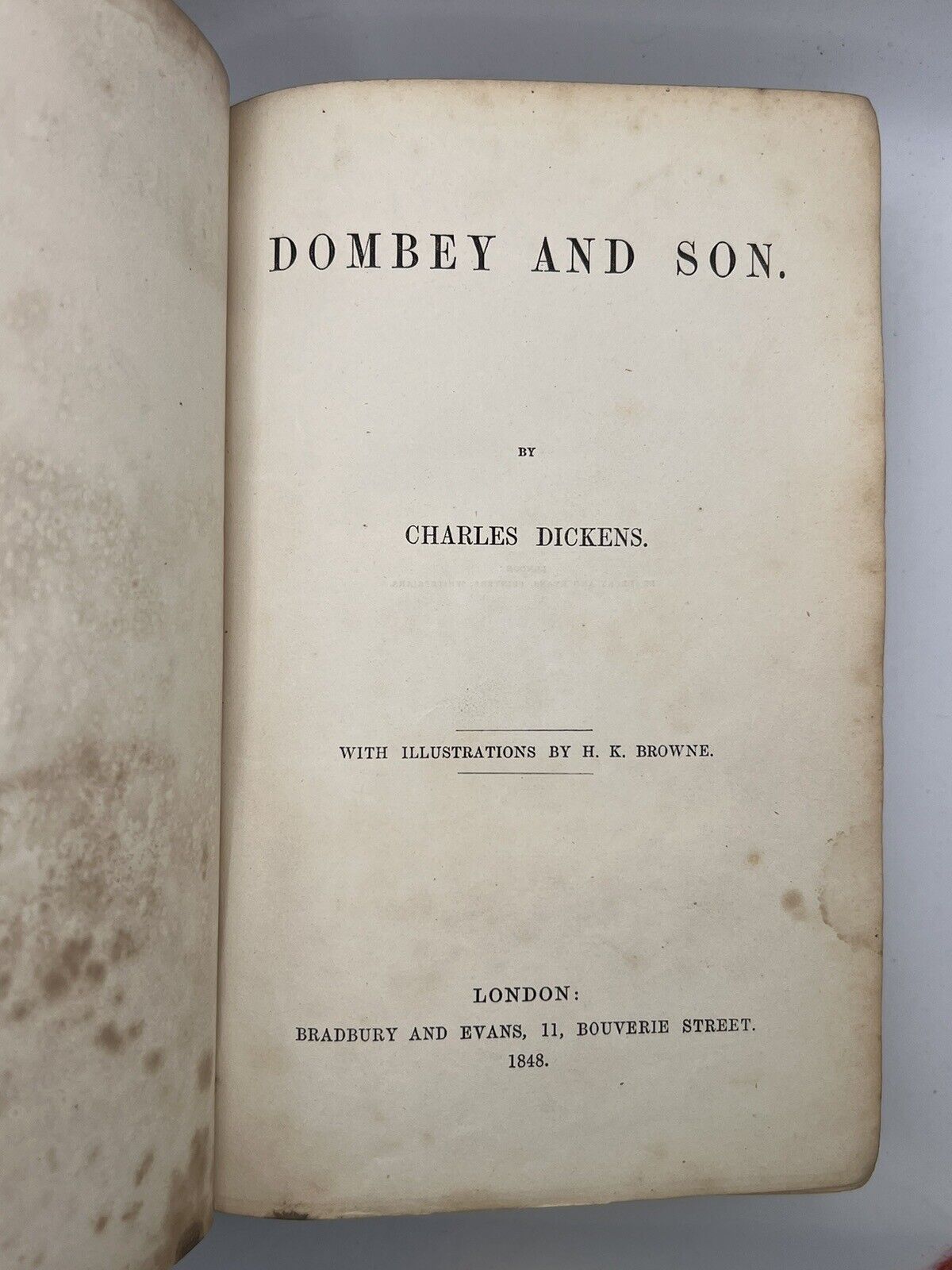 Dombey and Son by Charles Dickens 1848 First Edition First Impression