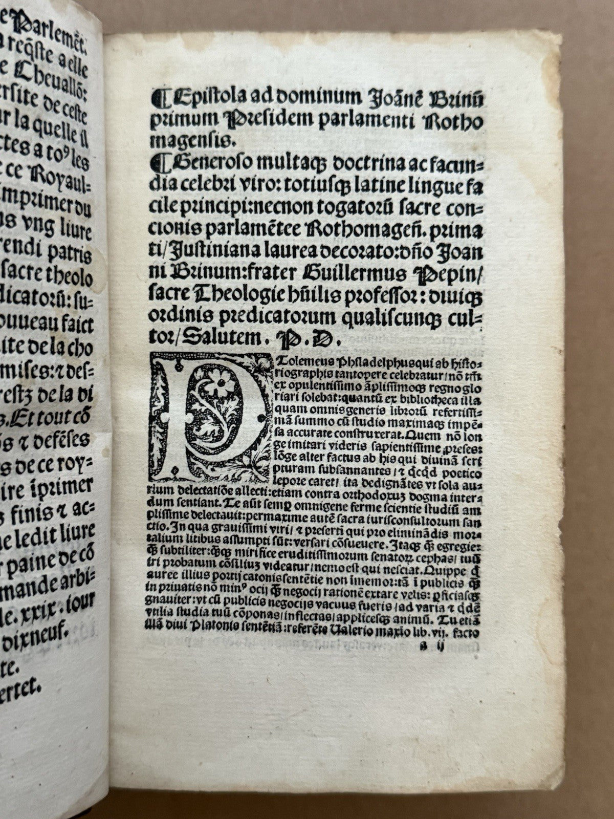 Guillaume Pepin Opusculum 1520; Lothmar Schmid's Copy