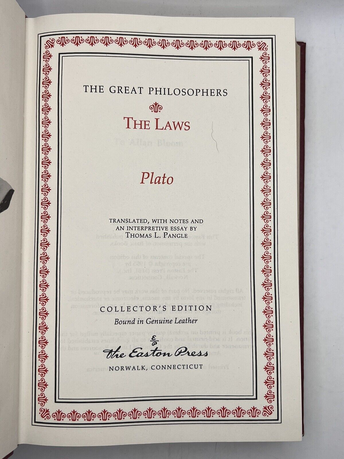 The Great Philosophers Series; Easton Press 1995