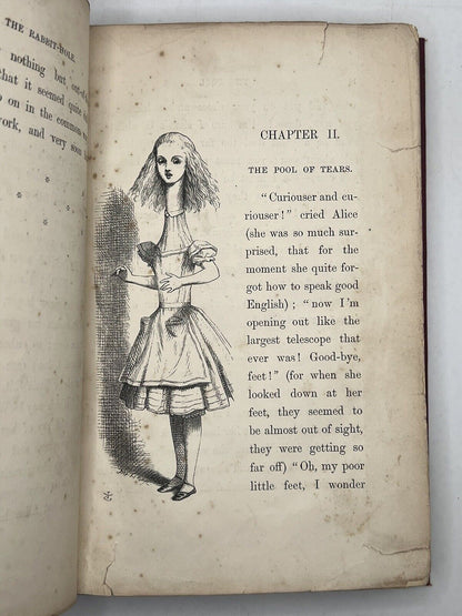 Alice's Adventures in Wonderland by Lewis Carroll 1866 First Edition