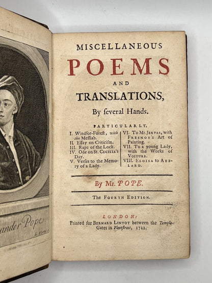 Miscellaneous Poems and Translations, by Several Hands 1722