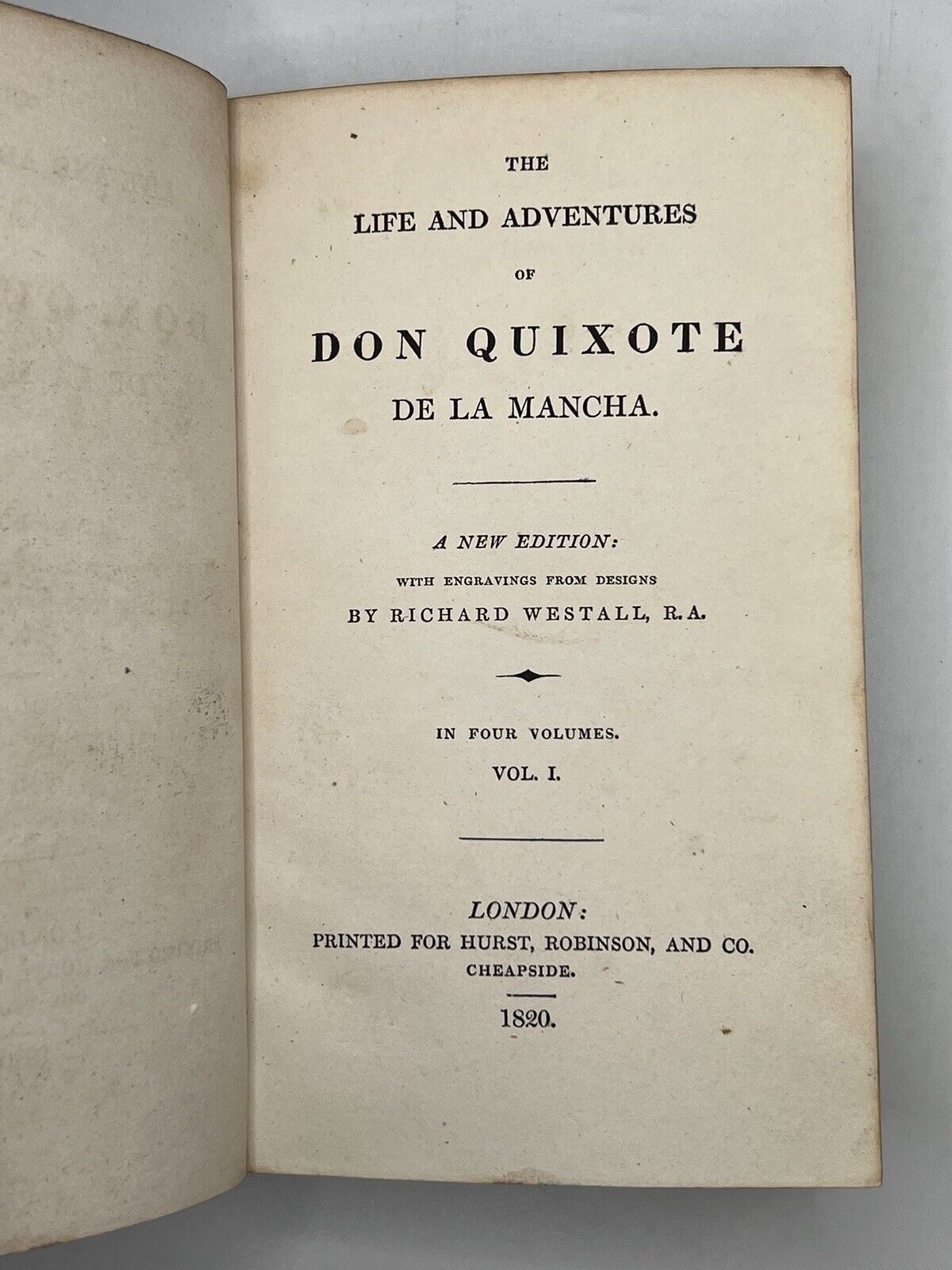 The Life and Adventures of Don Quixote by Miguel De Cervantes 1820