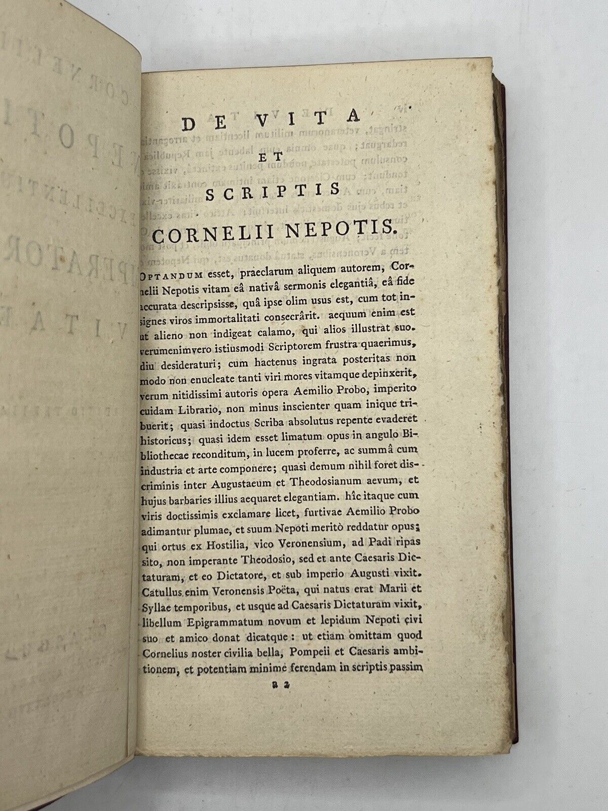 Cornelius Nepos Ancient Roman Biographies 1777 Foulis Press