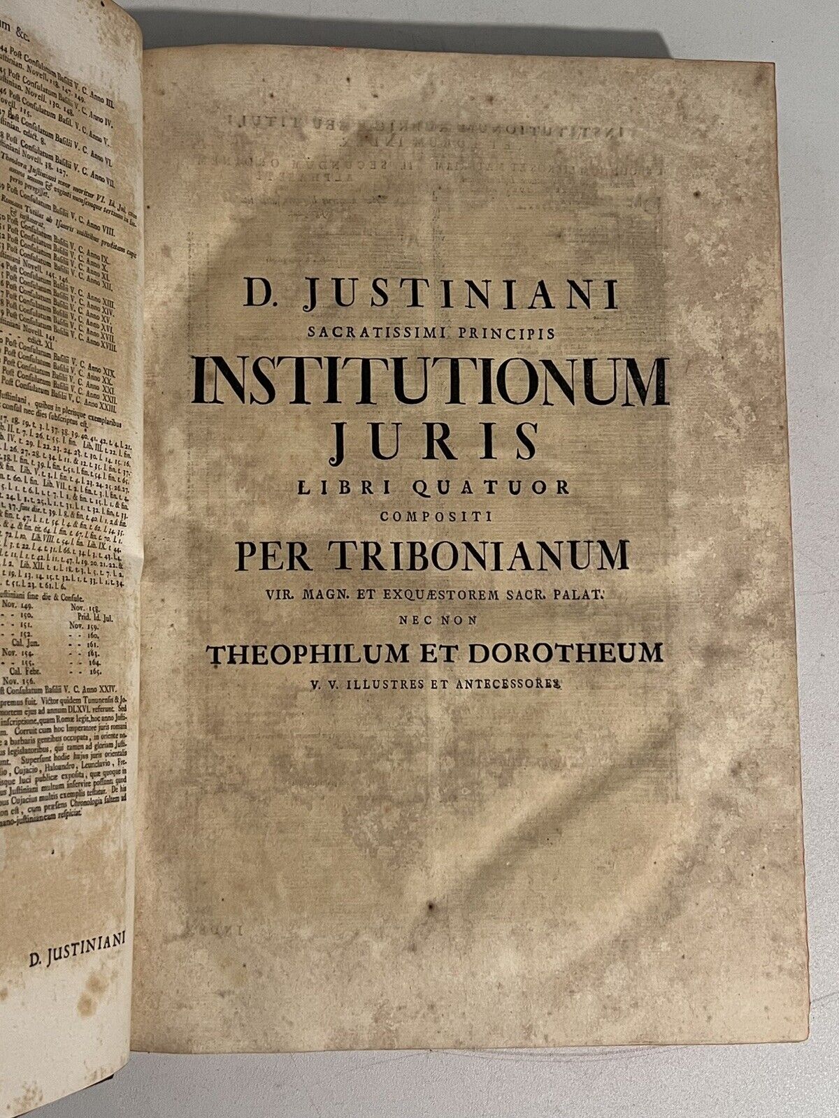 Justinian: Roman Civil Law 1756