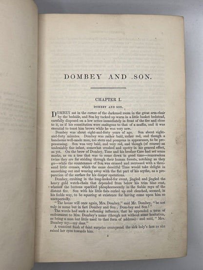 Dombey and Son by Charles Dickens 1848 First Edition First Impression