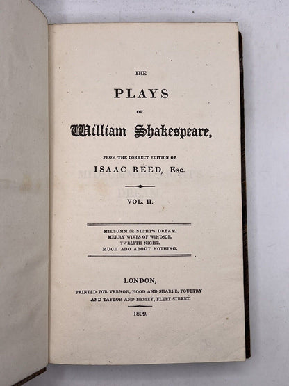 The Plays of William Shakespeare 1809 - Isaac Reed Edition