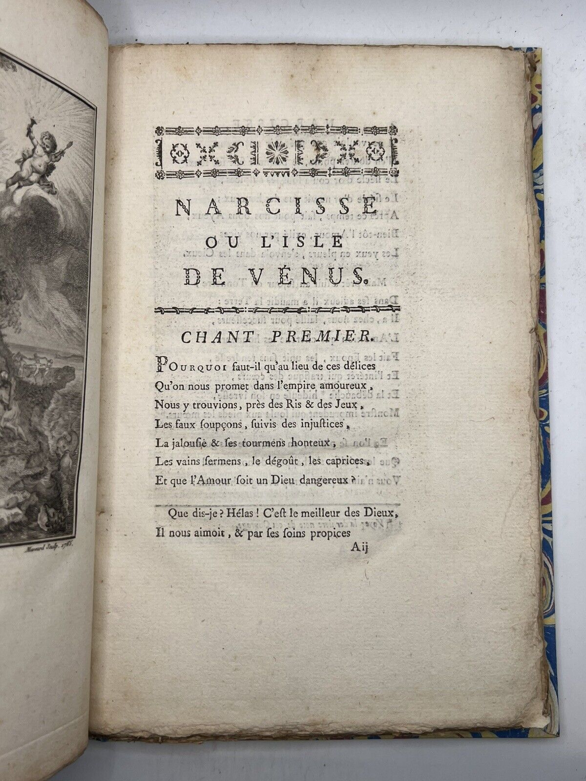 Narcisse Dans L'Isle De Venus 1769 First Edition