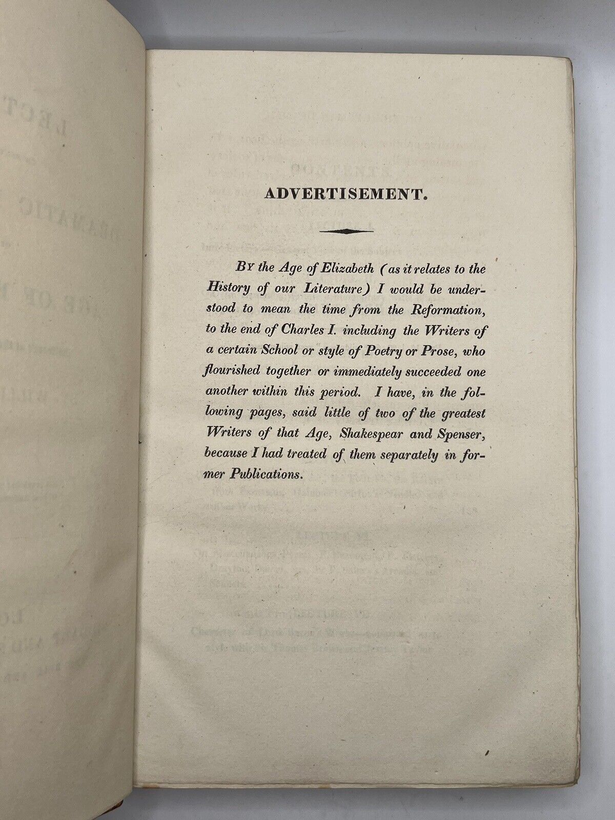 Lectures on Dramatic Literature by William Hazlitt 1820 First Edition