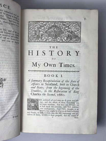 Burnet's History of His Own Time 1724-34 First Edition