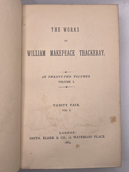 The Works of W.M. Thackeray 1869 First Collected Edition