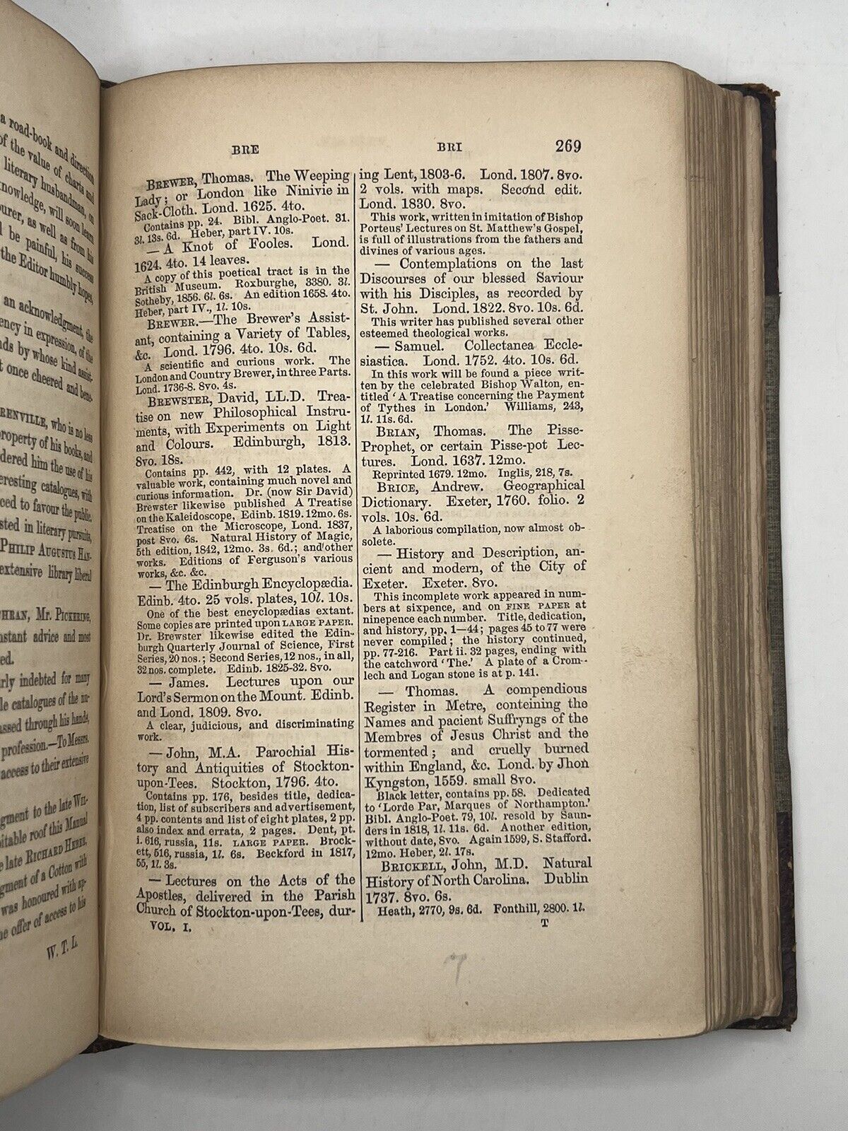 The Bibliographer's Manual of English Literature 1857-69 Lowndes