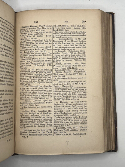 The Bibliographer's Manual of English Literature 1857-69 Lowndes