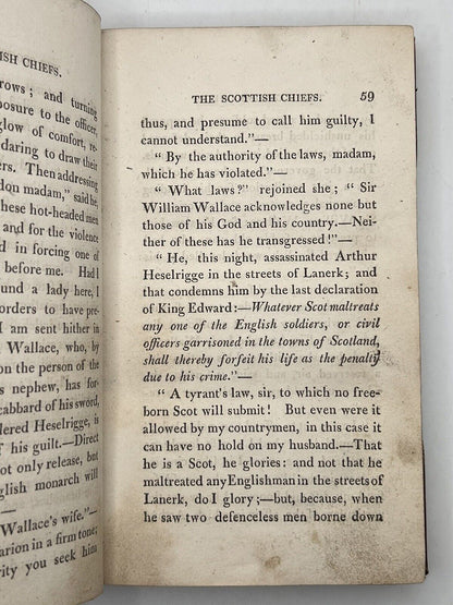 The Scottish Chiefs, a Romance by Jane Porter 1810 First Edition