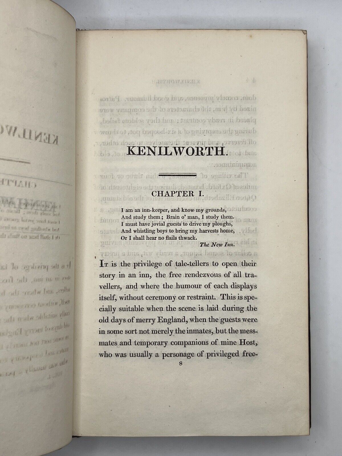 Kenilworth; a Romance by Sir Walter Scott 1821 First Edition