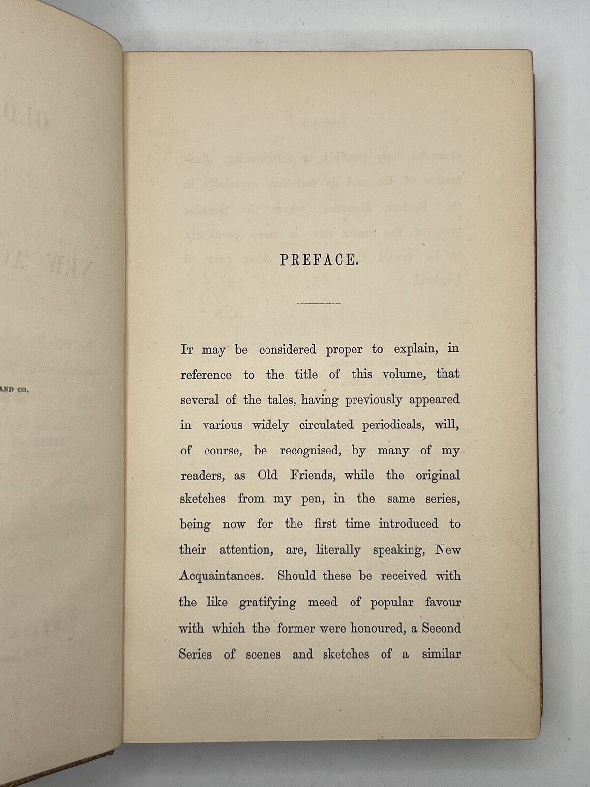 Old Friends & New Acquaintances by A. Strickland 1860 Bickers Fine Bindings! 1st Edition