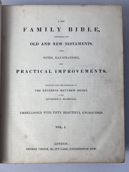 1800s Antique King James Bible