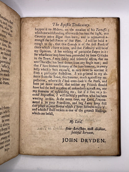 Mr Limberham by John Dryden 1680 First Edition