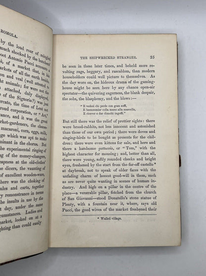 Romola by George Eliot 1863 First Edition