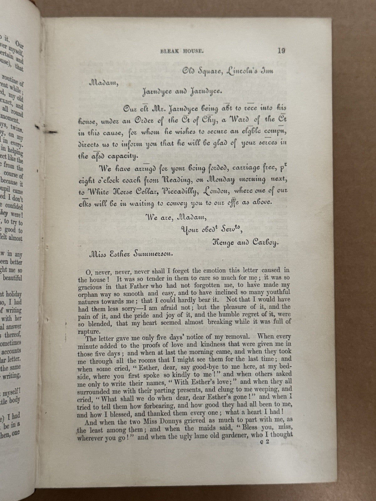 Bleak House by Charles Dickens 1853 First Edition First Impression