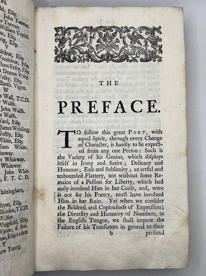 The Works of Horace 1742-6