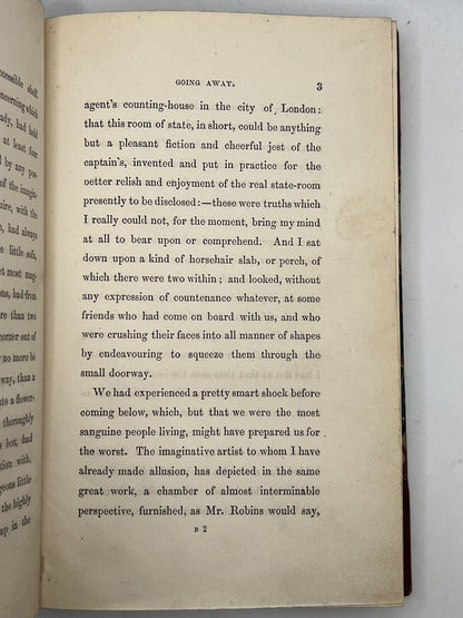 American Notes by Charles Dickens 1842 First Edition First Issue