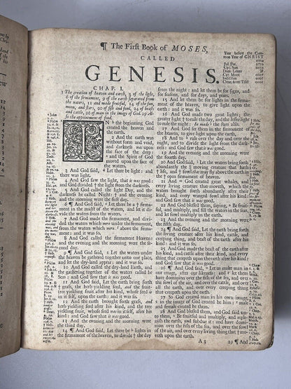 King James Bible 1712-13 with John Baskett's Book of Common Prayer