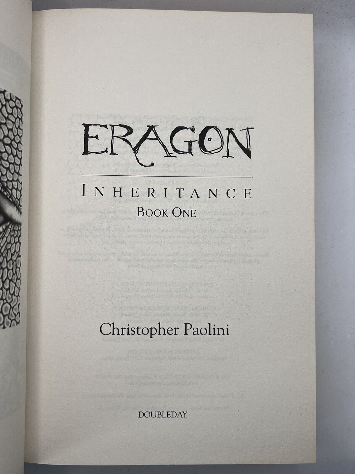 Eragon & Eldest by Christopher Paolini 2002-5 First Editions Signed