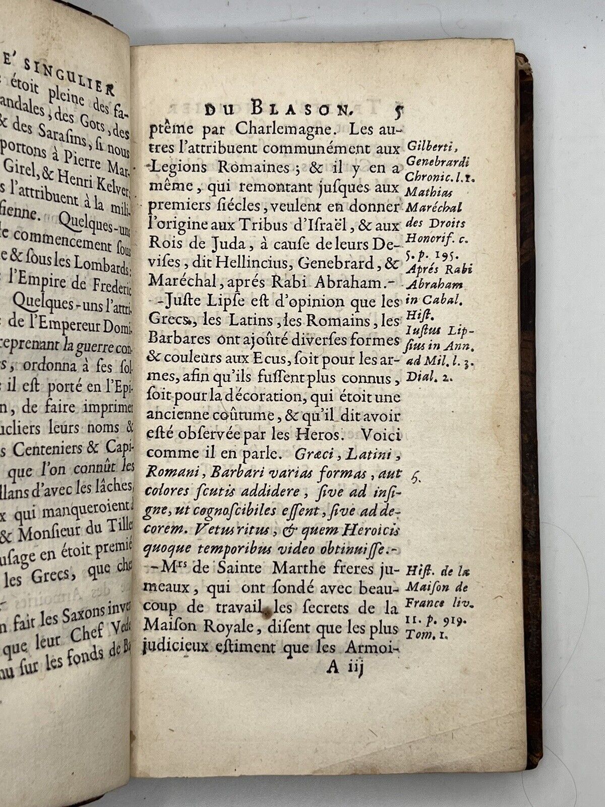 A Treatise on Heraldry by Gilles-André de La Roque 1681