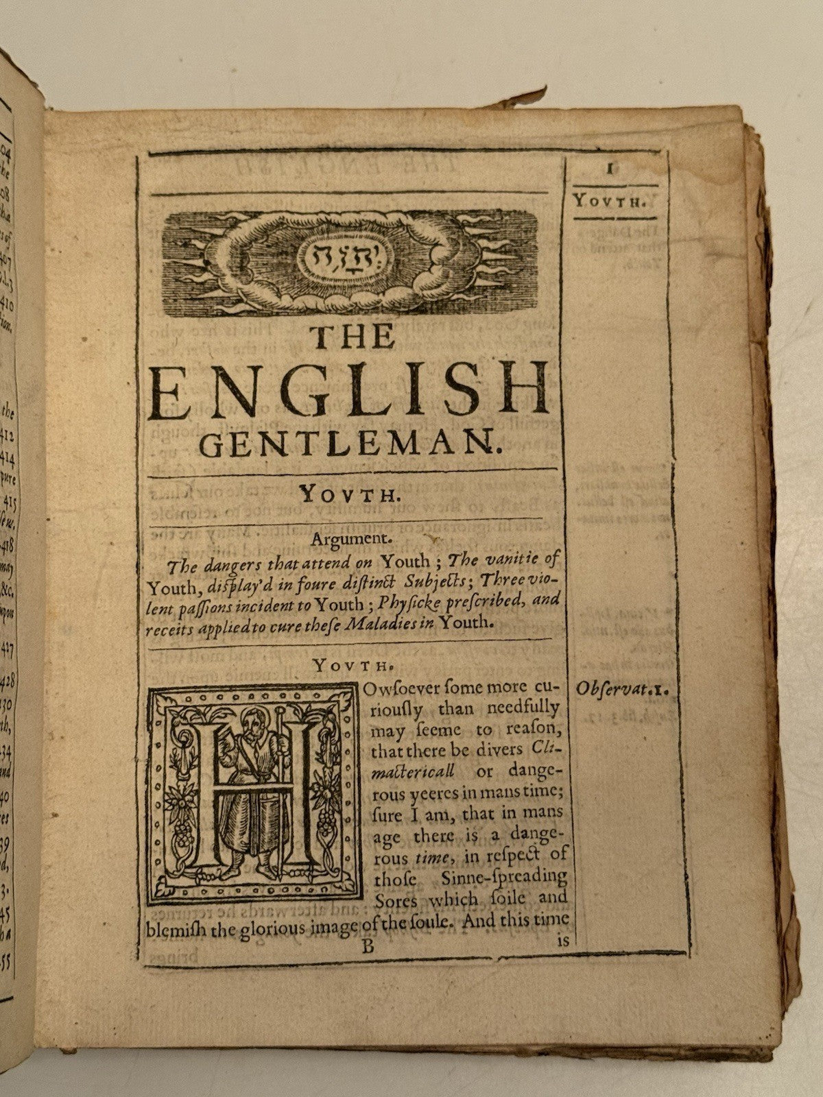 The English Gentleman by Richard Brathwait 1630 First Edition First Issue