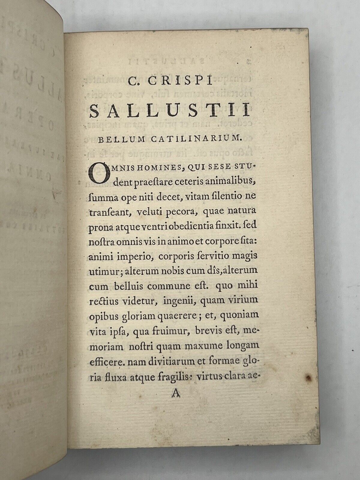 The Works of Sallust 1751 Foulis Press