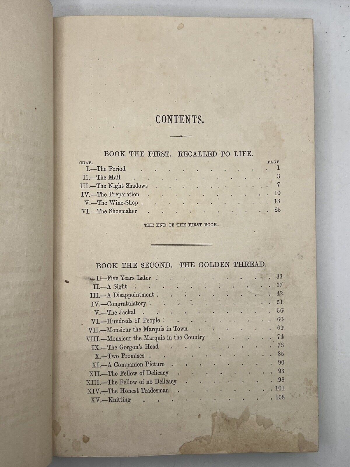 A Tale of Two Cities by Charles Dickens 1859 First Edition