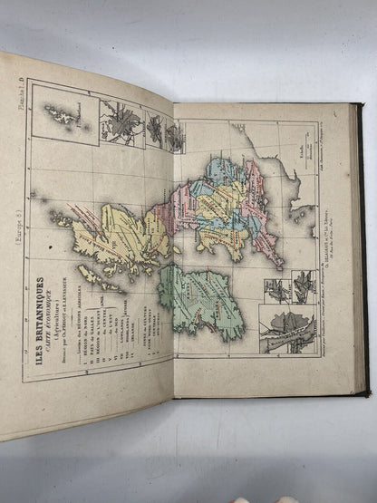 Antique Atlas of Europe Coloured Maps c.1880