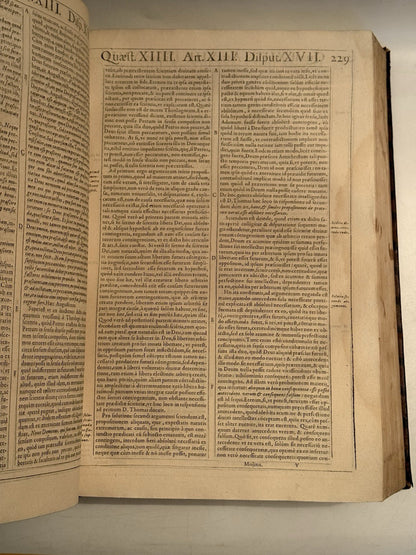 Luis de Molina's Commentary on Thomas Aquinas 1593 First Edition