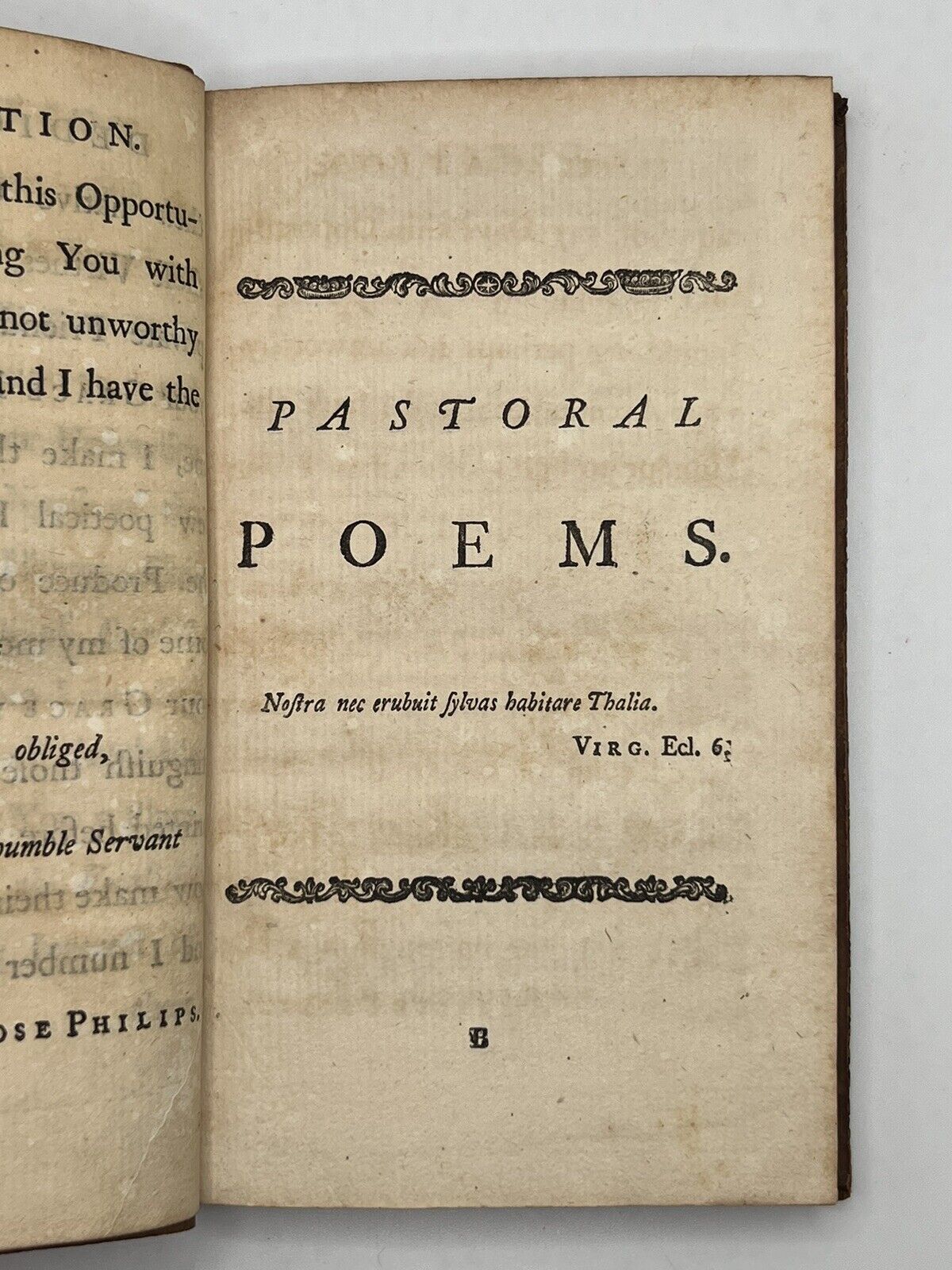 Pastorals, Epistles, Odes of Pindar, Anacreon, and Sappho by Ambrose Philips 1748