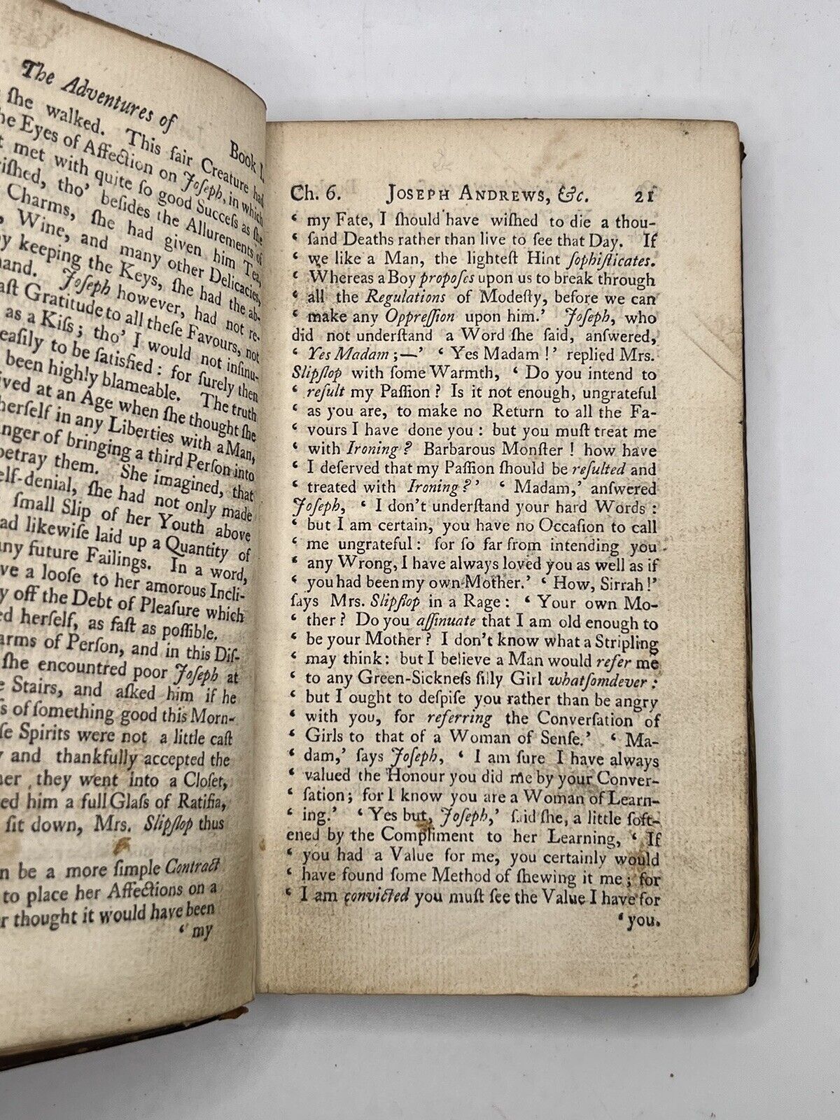 The History of Joseph Andrews by Henry Fielding 1749