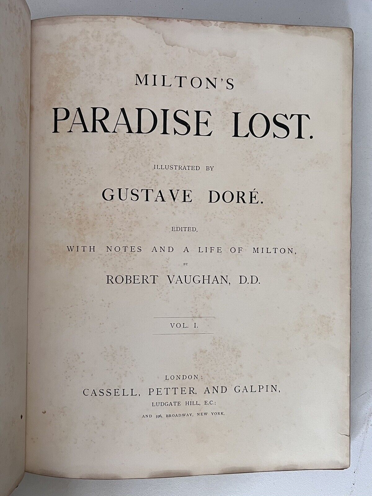 Paradise Lost by John Milton c.1870 Gustave Dore