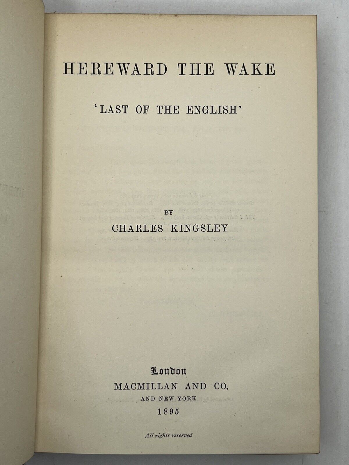 The Works of Charles Kingsley 1890-1896