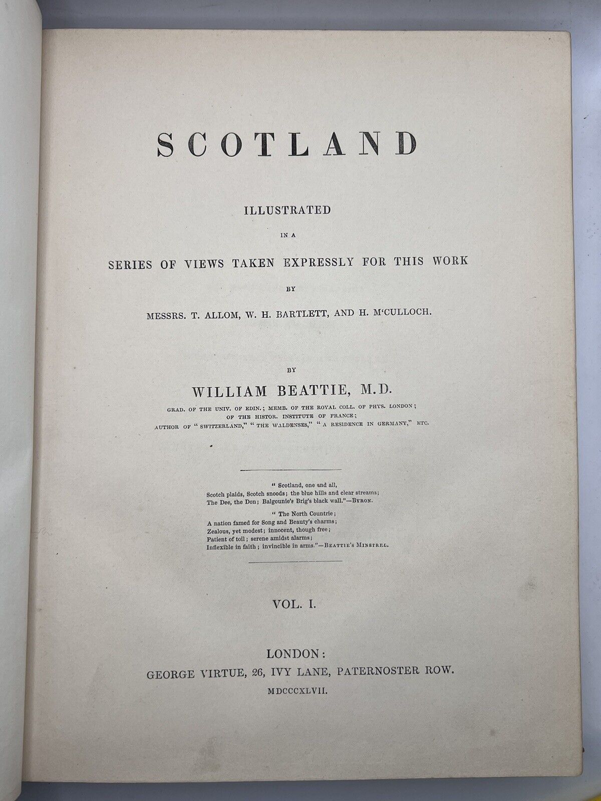 Scotland by William Beattie 1847