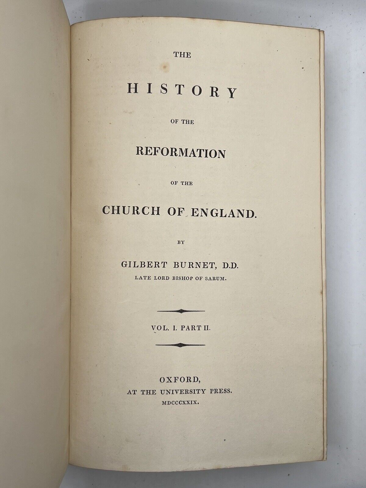 The History of the Reformation by Gilbert Burnet 1829