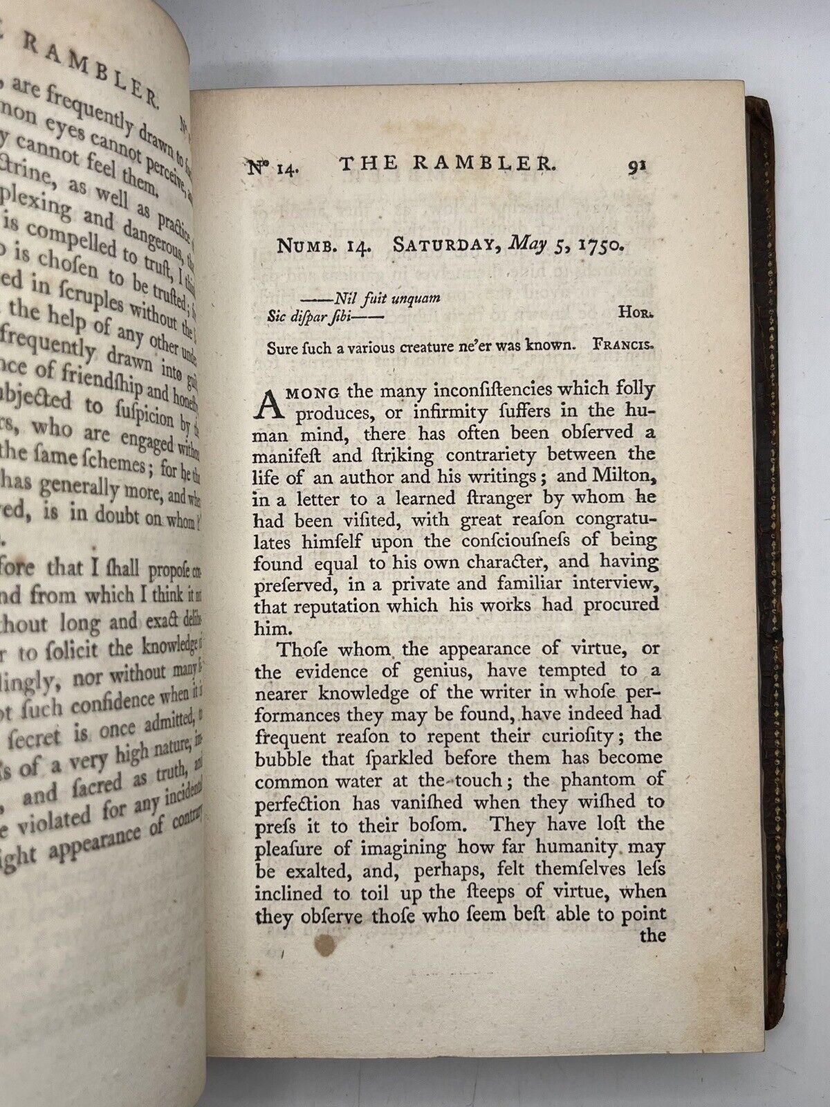 The Rambler by Samuel Johnson 1794