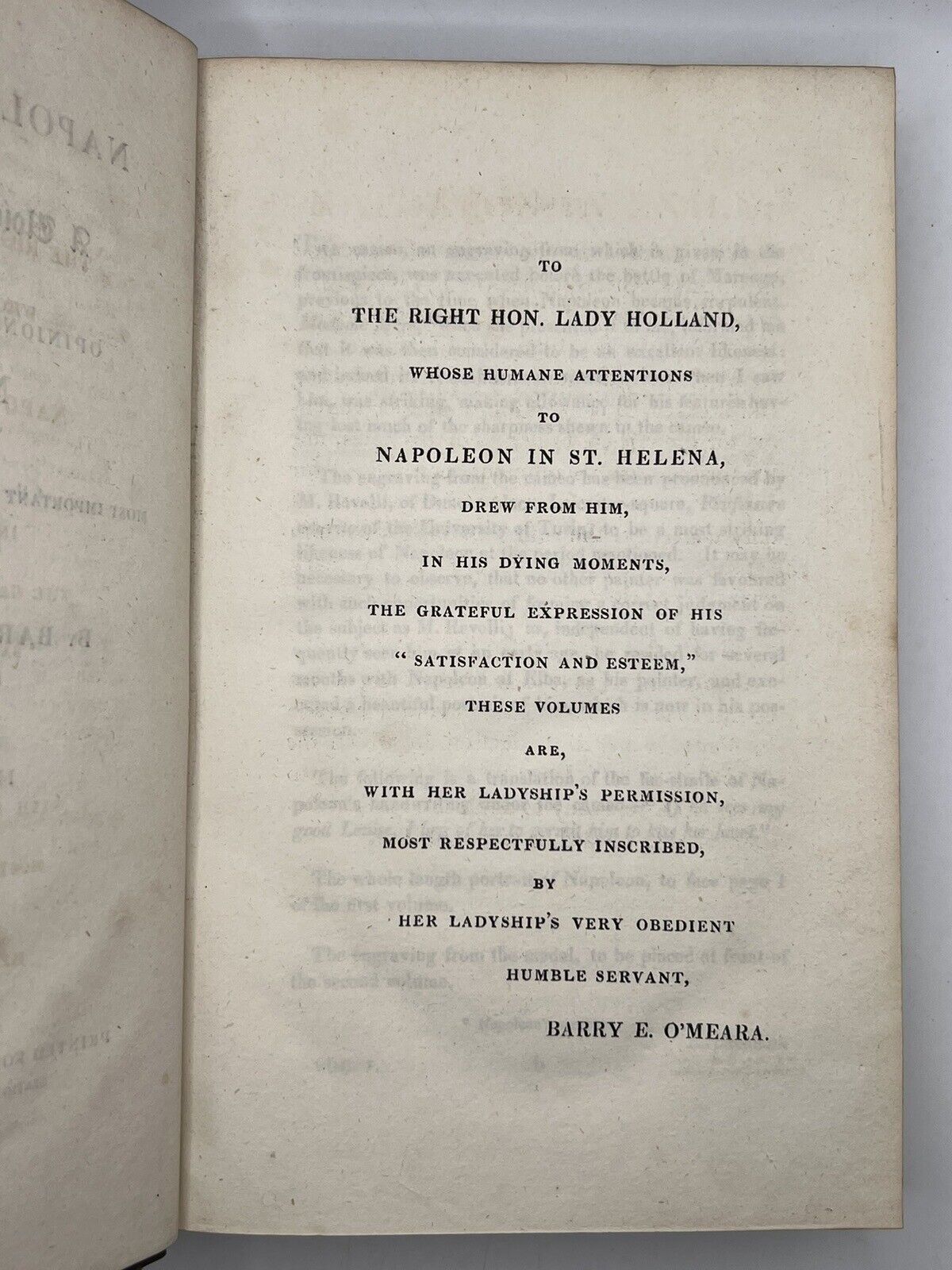 Napoleon in Exile by Barry E. O'Meara 1822