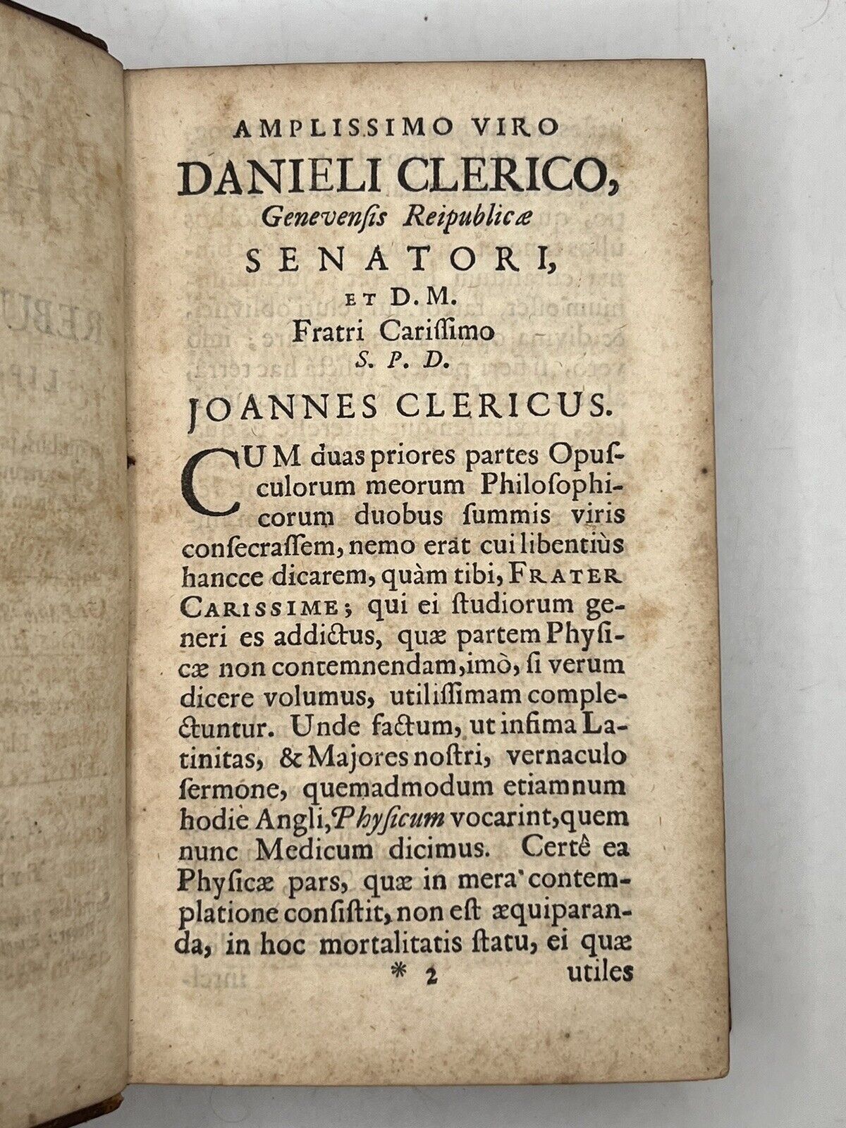 Johannes Clericus' Physics 1708