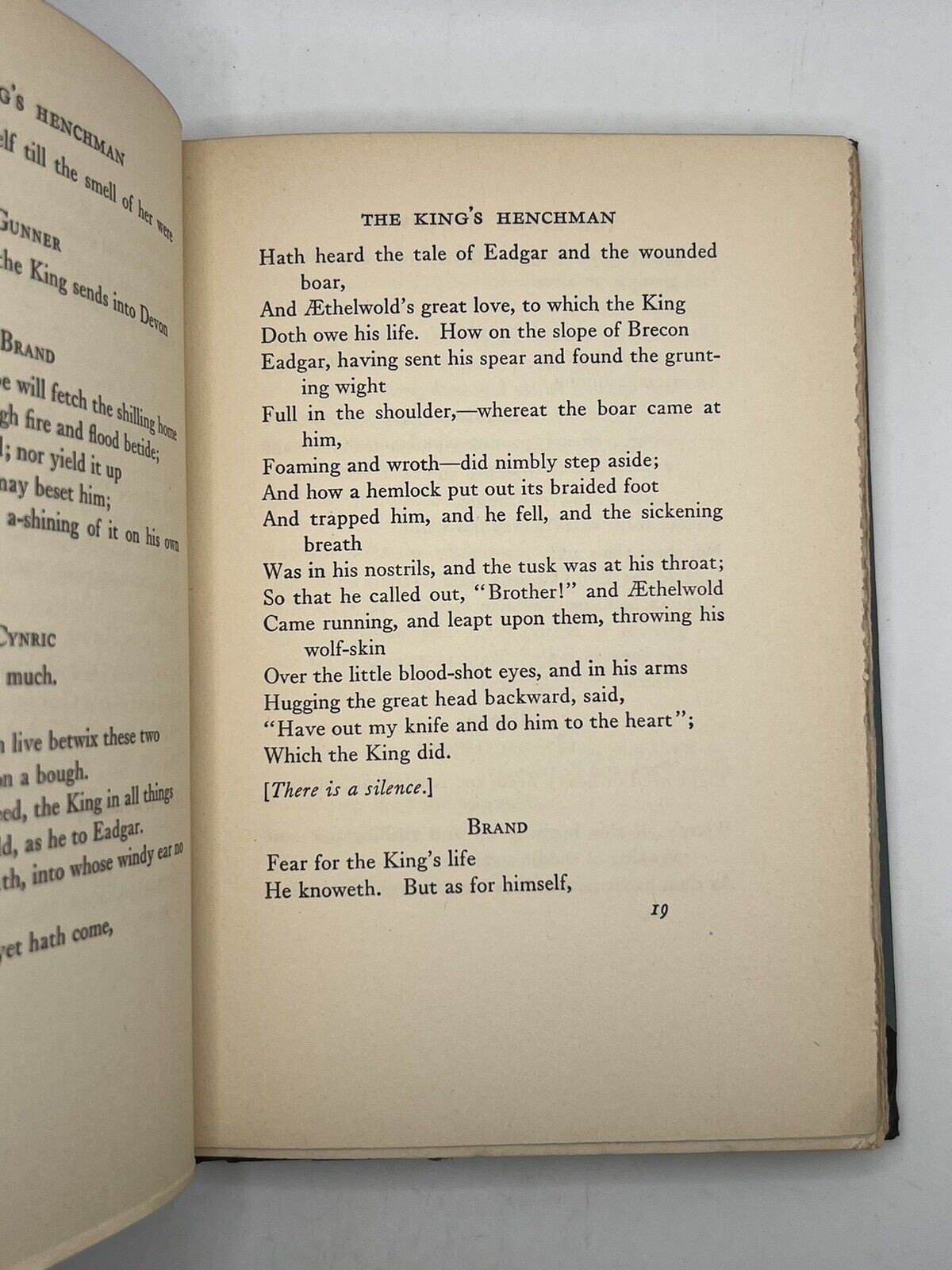 The King's Henchman by Edna St. Vincent Millay 1927 First Edition