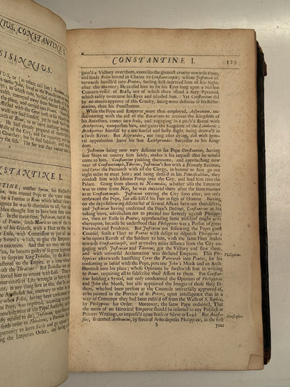 Platina's Lives of the Popes 1688 Second English Edition