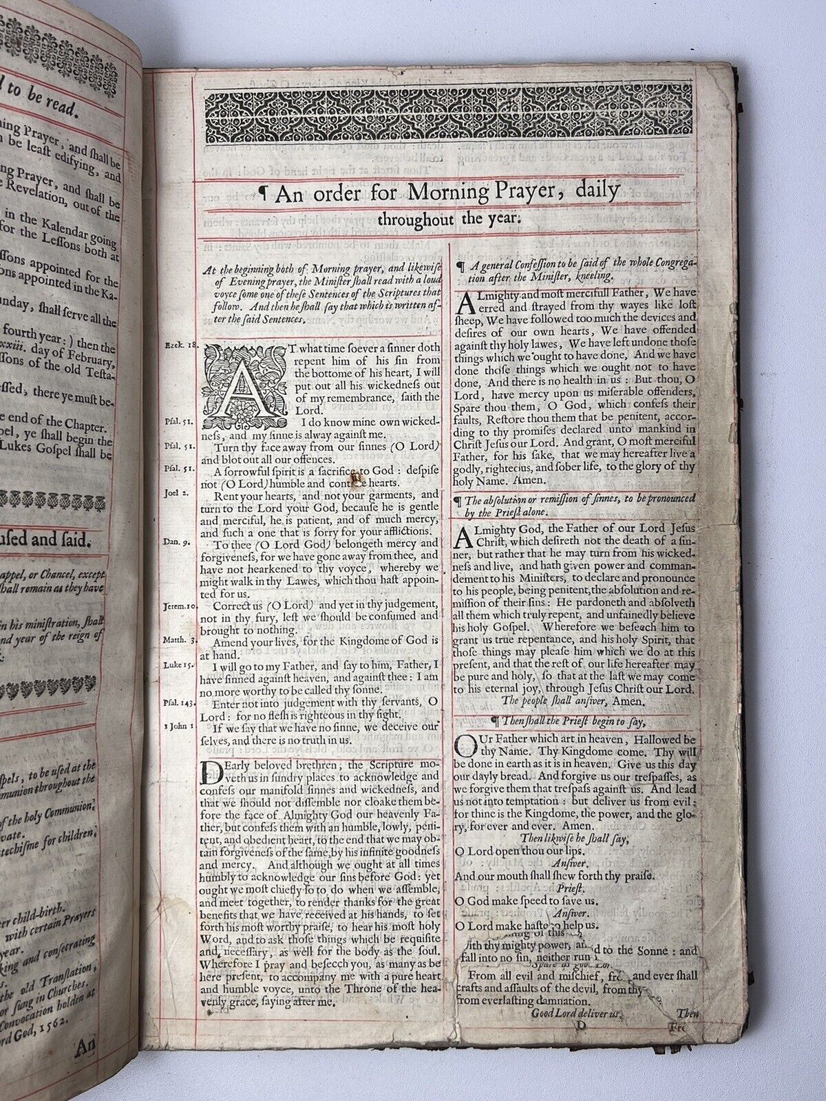 Book of Common Prayer 1660 with Psalms of David