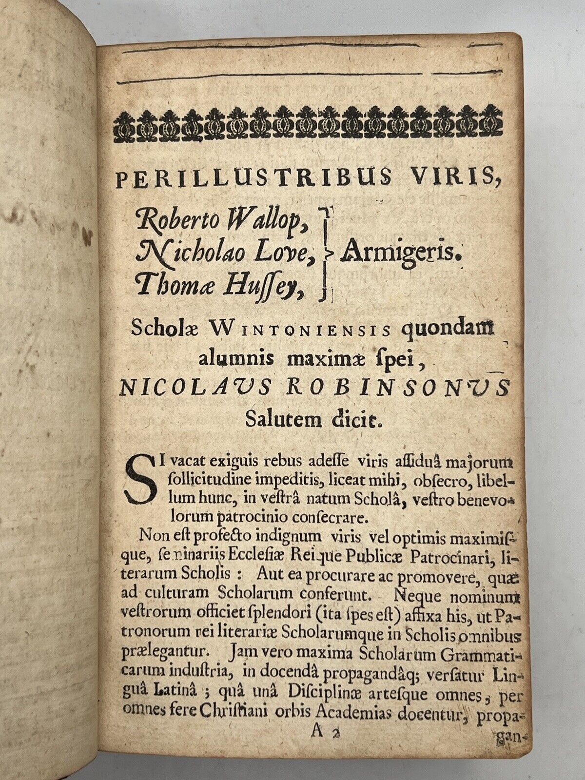 Education, Latin Thomas Drax & H Robinson 1631-1661