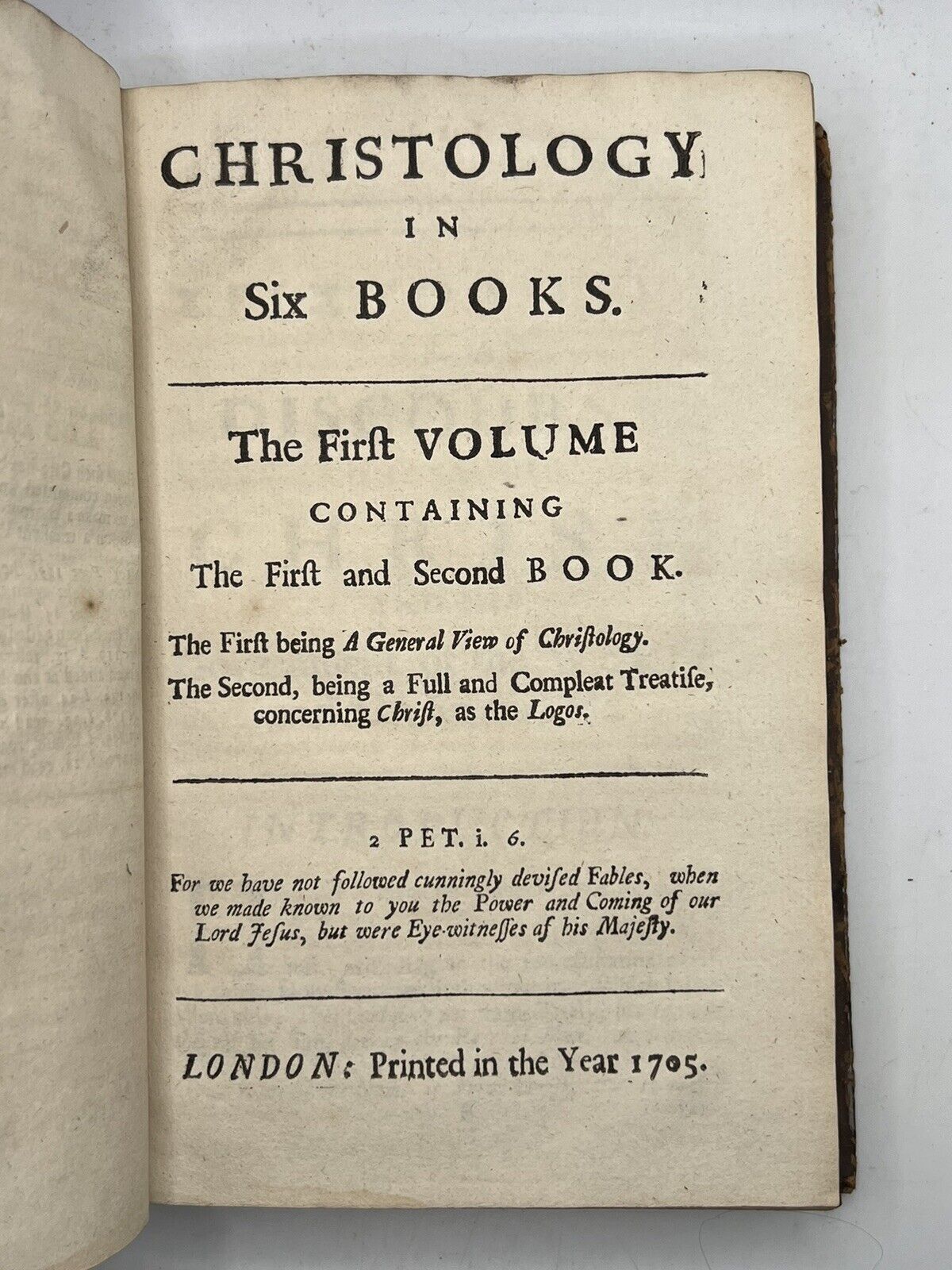 Robert Fleming's Christology 1705 First Edition