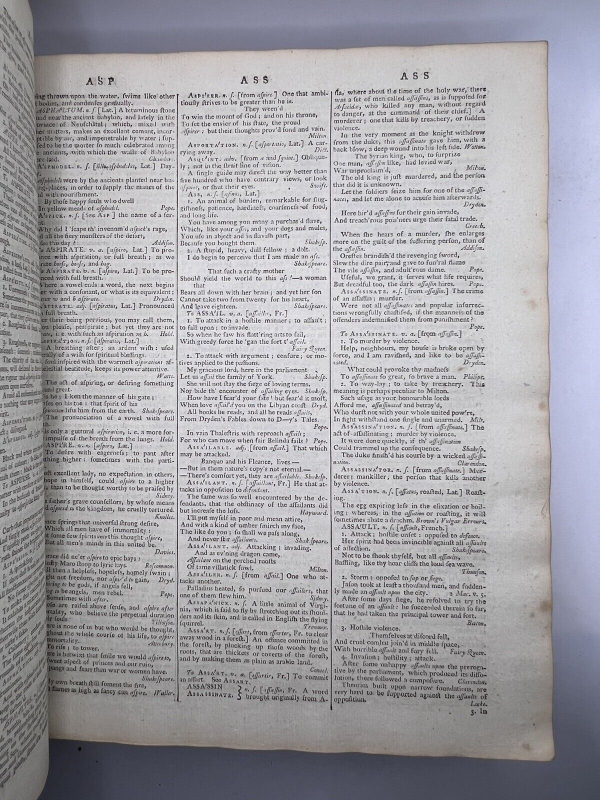 A Dictionary of the English Language by Samuel Johnson 1786