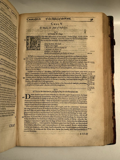 Walter Raleigh's History of the World 1614 (ie 1628) Fourth Edition