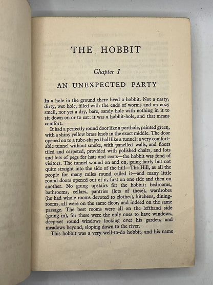 The Hobbit by J. R. R. Tolkien 1946 First Edition Fourth Impression